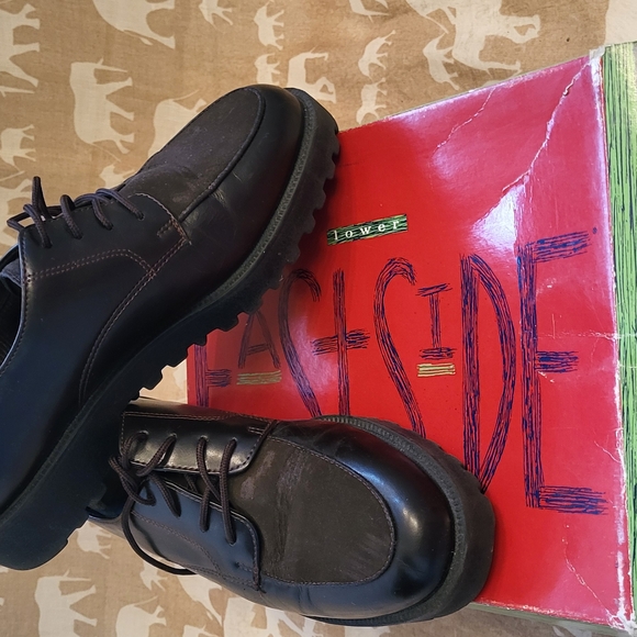 Womens Black Leather Shoes - Picture 1 of 4
